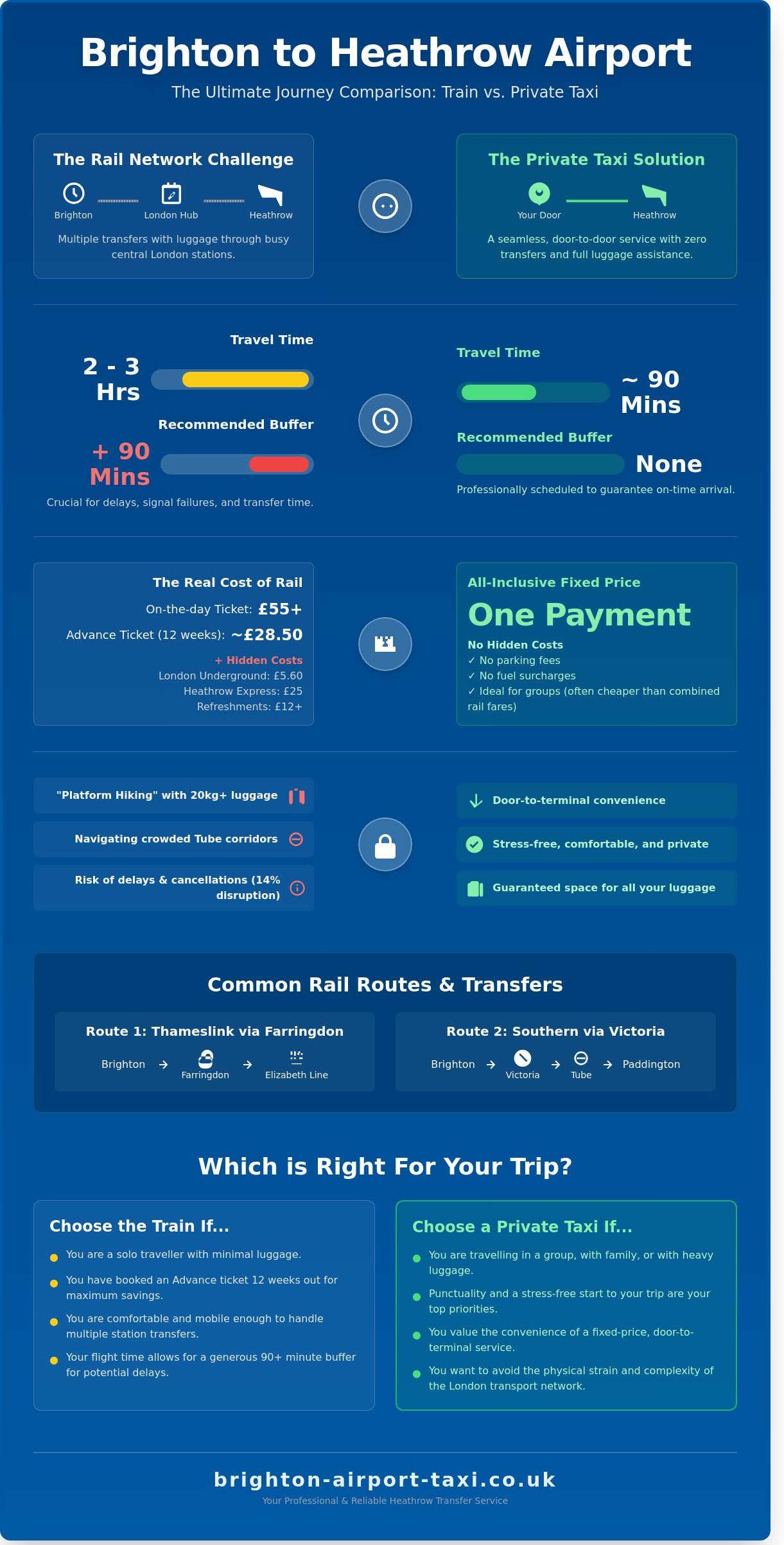 Brighton to Heathrow Train: The Ultimate Traveller’s Comparison Guide