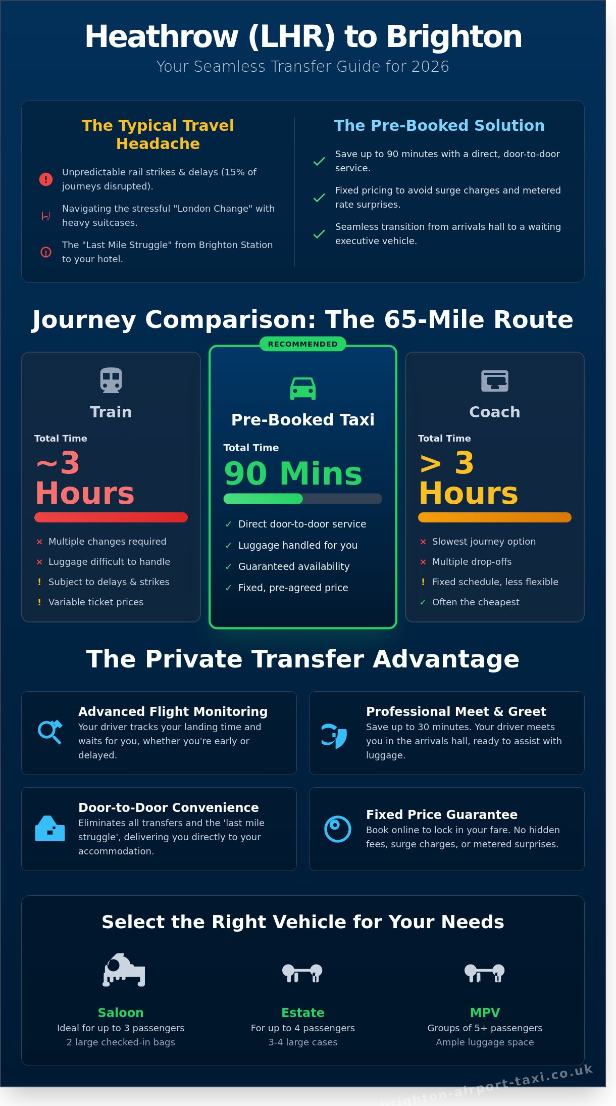 LHR to Brighton: How to Book the Perfect Airport Transfer in 2026