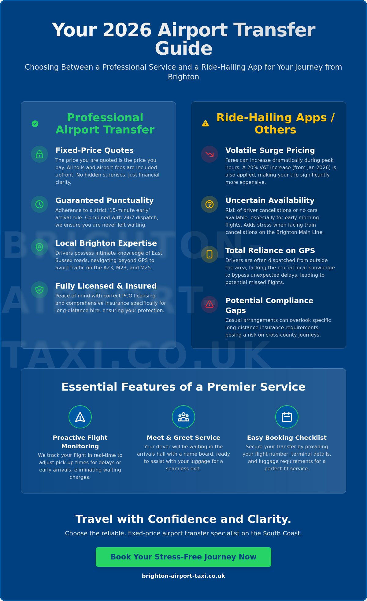 Best Airport Taxi Service UK: Why Brighton Travellers Choose Professional Transfers in 2026