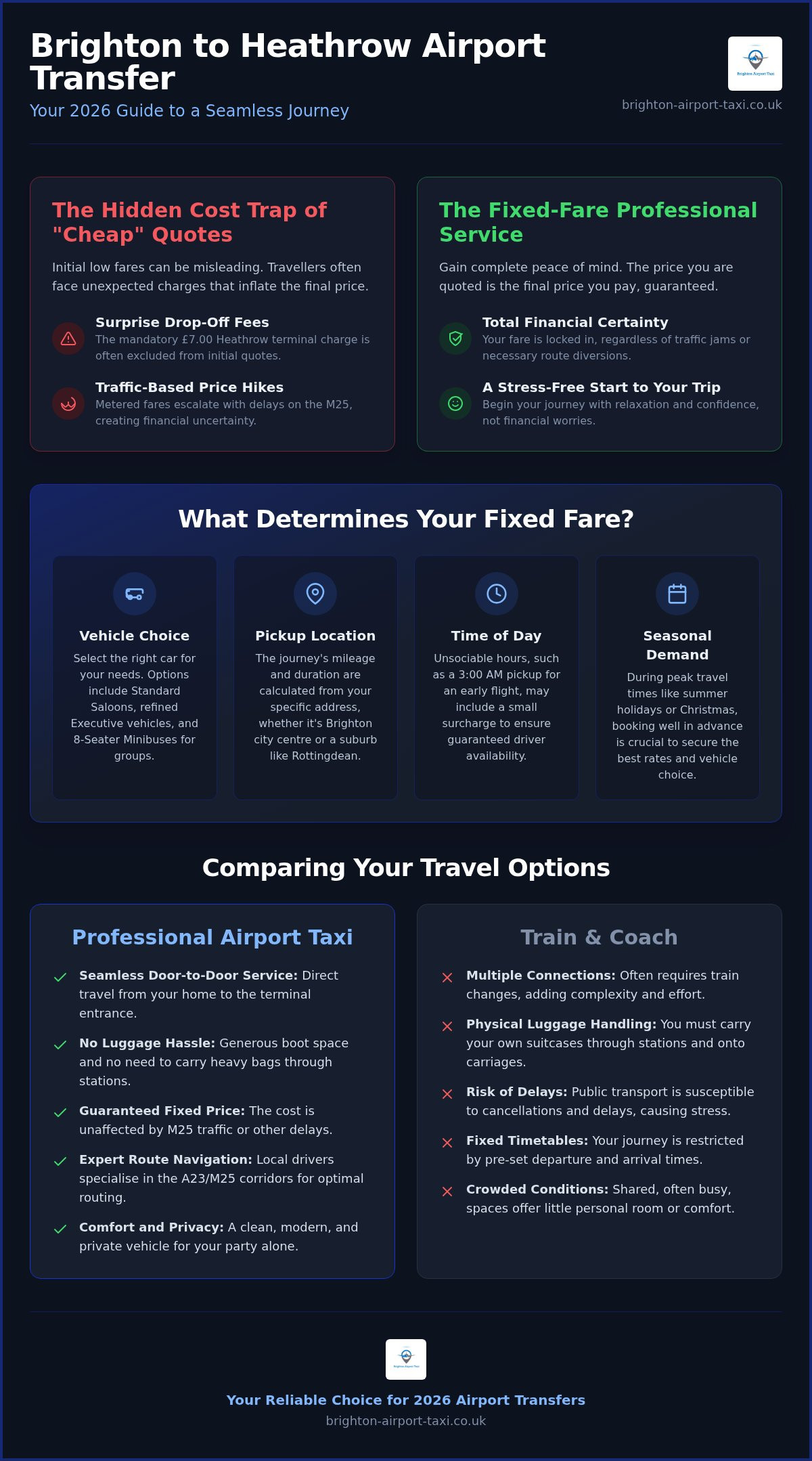 Brighton to Heathrow Taxi Price: 2026 Cost Guide & Booking Tips