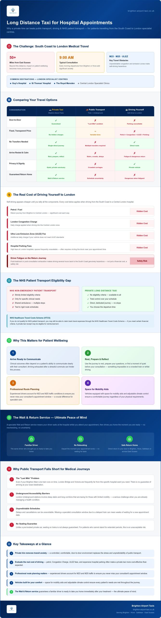 Long Distance Taxis for Hospital Appointments: A Guide